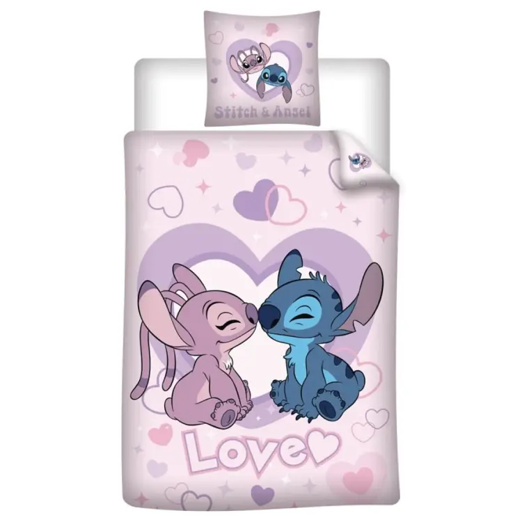 AyMax - LILO & STITCH - Love - Duvet Cover 140x200cm + 65x65cm