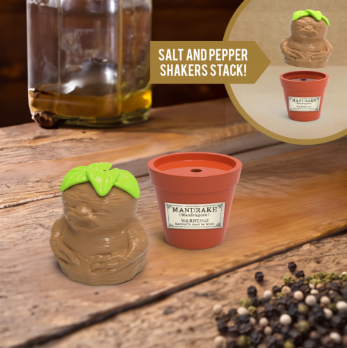 Paladone - HARRY POTTER - Mandrake & Plant pot - Salt and Pepper Shakers Set