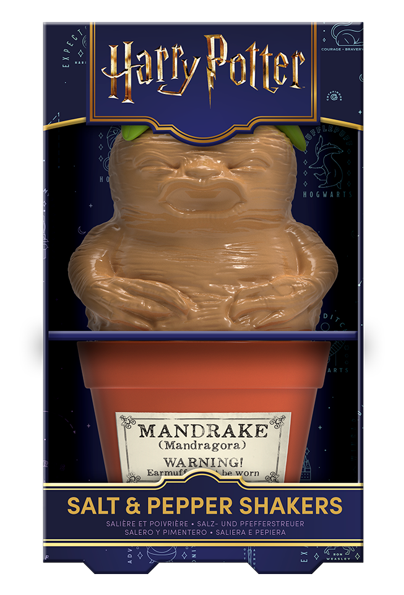 Paladone - HARRY POTTER - Mandrake & Plant pot - Salt and Pepper Shakers Set