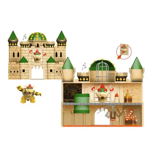 Super Mario, zestaw z figurkami Zamek Bowser'a Nintendo Deluxe