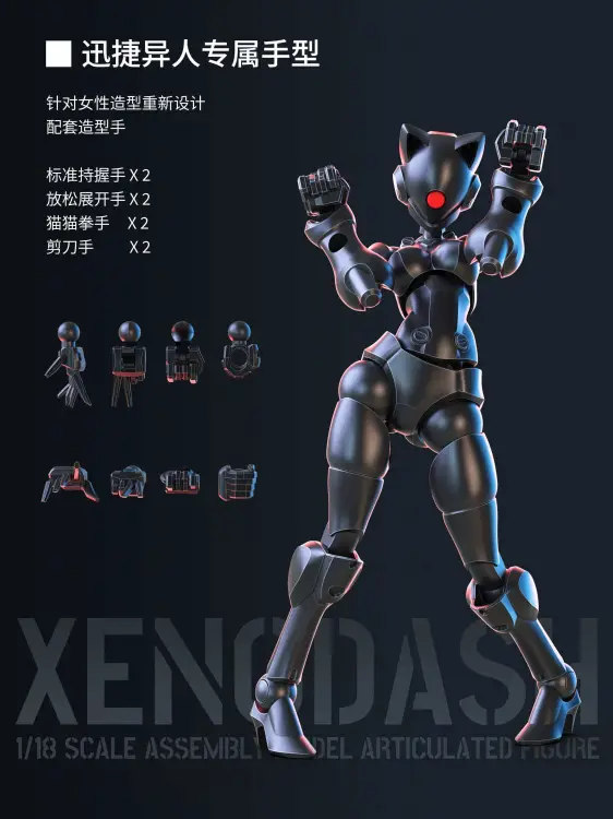 SHEIK MAINLAND - Xenodash (Black) - Model Kit 1/18