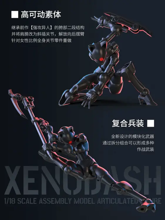 SHEIK MAINLAND - Xenodash (Black) - Model Kit 1/18