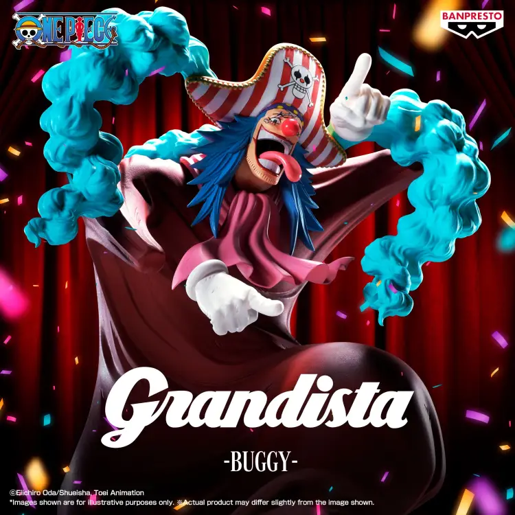 Banpresto - ONE PIECE - Buggy - Figure Grandista 25cm