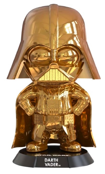 Hot Toys - STAR WARS - Cosbaby - Wave 5 - Darth Vader Gold Chrome Version