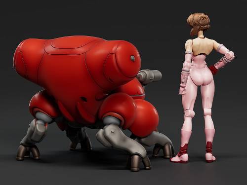 Max Factory - GHOST IN THE SHELL - MF-94 Kusanagi & Fuchikoma - Model Kit PLAMAX 8cm