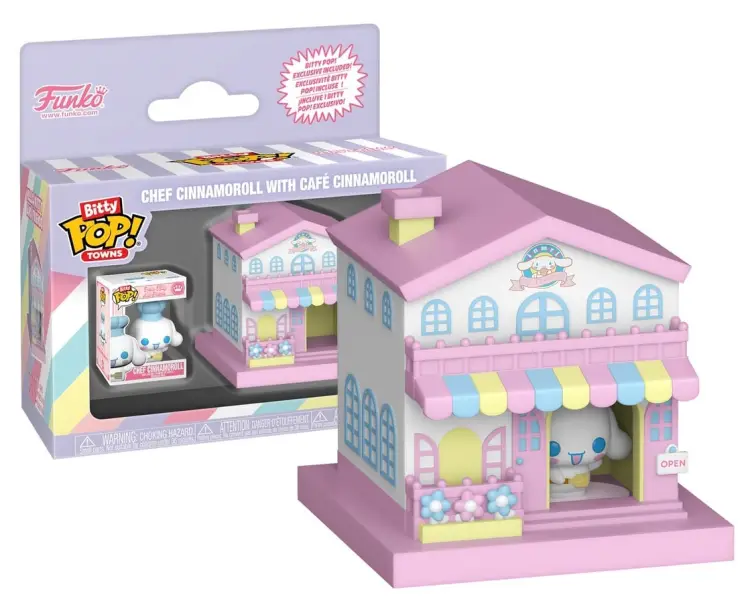 Funko - SANRIO - Bitty Pop Town - Cafe Cinnamoroll with Cinnamoroll