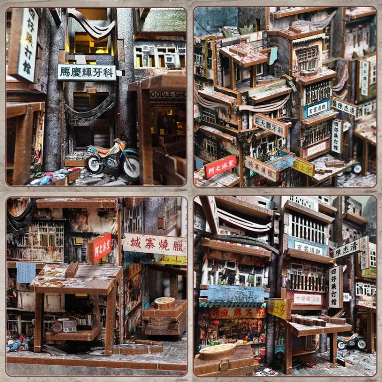 Cutebee - BOOK NOOK KIT - DIY - Twilight of the Warriors - 272pc + LED Light