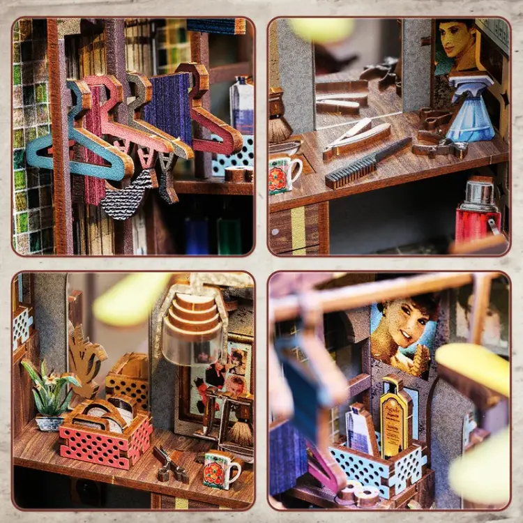 Cutebee - BOOK NOOK KIT - DIY - Twilight of the Warriors - 272pc + LED Light