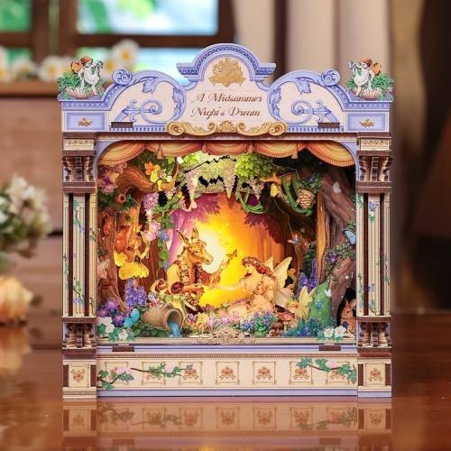 Cutebee - BOOK NOOK KIT - DIY - A Midsummer Night's Dream - 107pc + LED Light