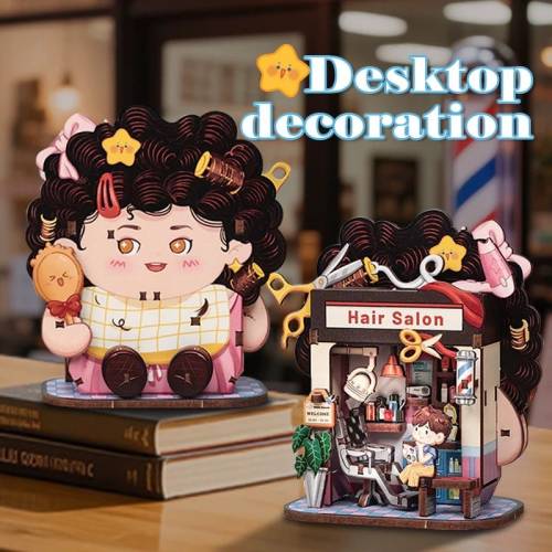 Cutebee - TALEBOX CORNER - Mini House Kit - Hair Salon - 53pc