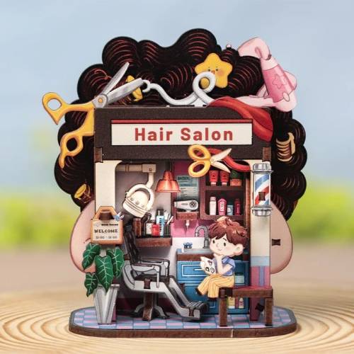 Cutebee - TALEBOX CORNER - Mini House Kit - Hair Salon - 53pc