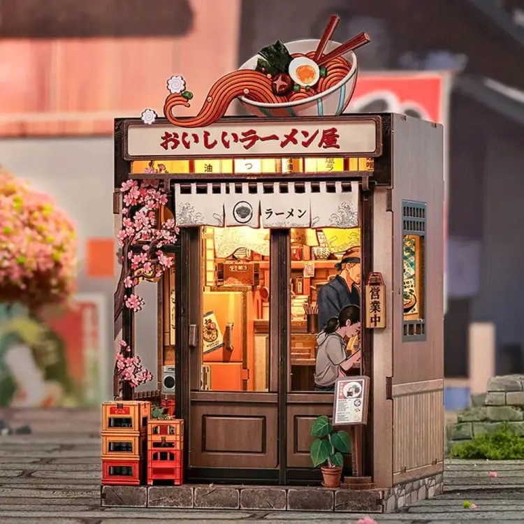 Cutebee - BOOK NOOK KIT - DIY - Oishii Kyoto - 175pc + LED Light