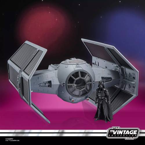 Hasbro - STAR WARS - Darth Vader's Tie Advanced - Figure Vintage Coll. 10cm