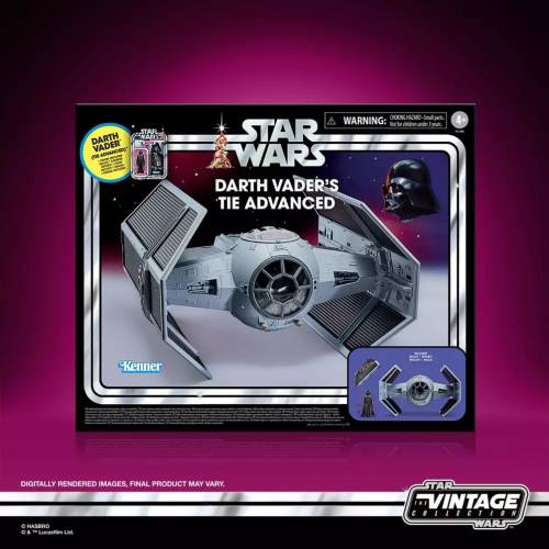 Hasbro - STAR WARS - Darth Vader's Tie Advanced - Figure Vintage Coll. 10cm