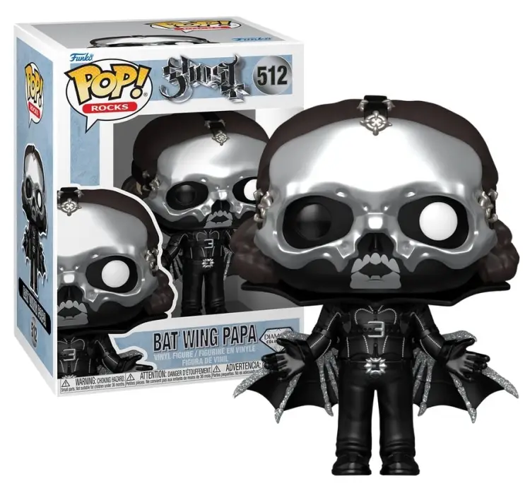 Funko - GHOST - POP Rocks N° 512 - Bat Wing Papa (Diamond) (Glitter)