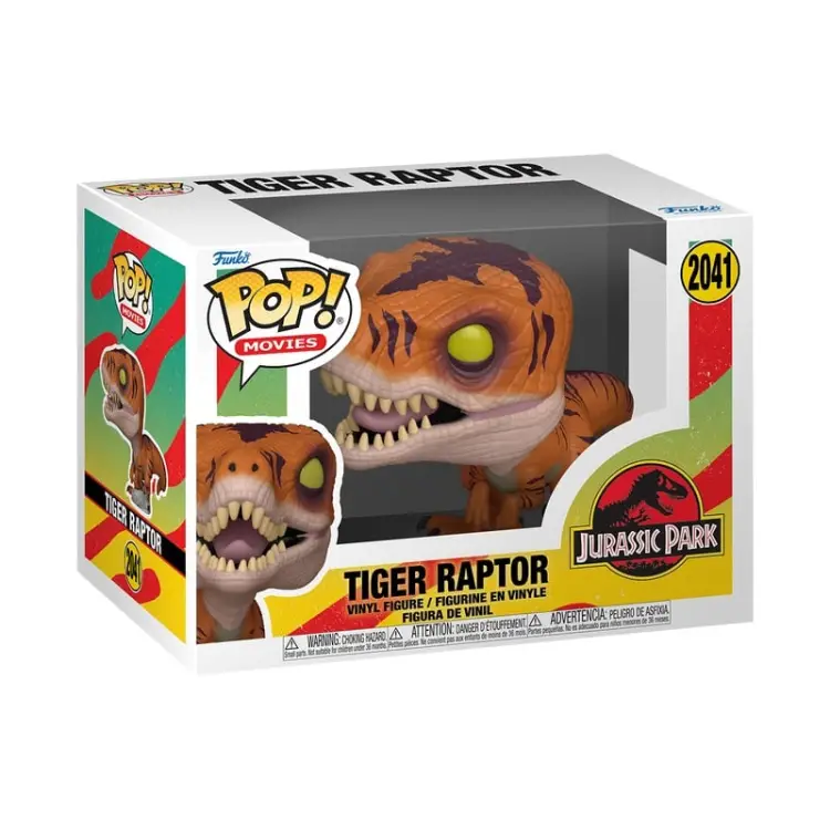 Funko - JURASSIC PARK - POP Movies N° 2041 - Tiger Raptor
