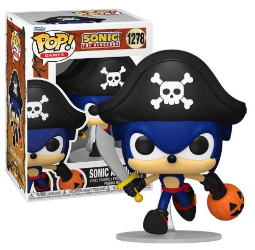 Funko - SONIC - POP Games N° 1278 - Sonic as Pirate