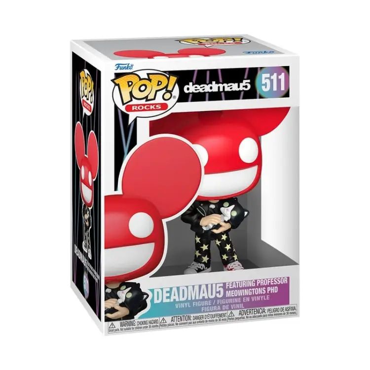 Funko - DEADMAU5 - POP Rocks N° 511 - Deadmau with Professor Meowingtons PhD