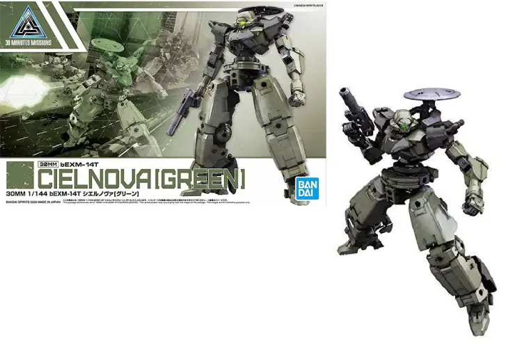 Bandai Model Kit - 30MM - 1/44 bEXM-14T Cielnova (Green) - Model Kit