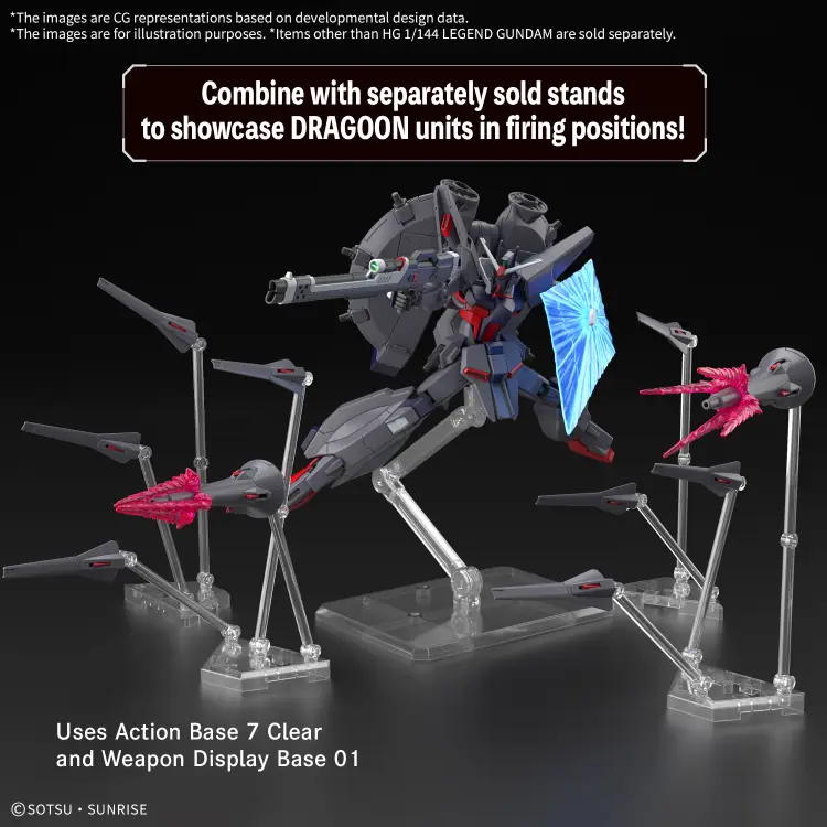 Bandai Model Kit - GUNDAM - HG 1/144 Legend Gundam - Model Kit