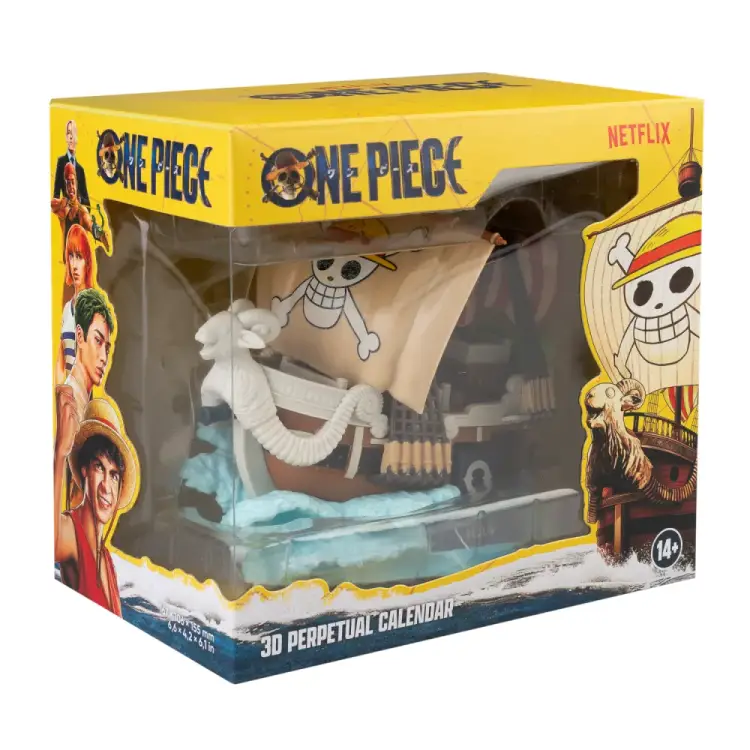 Grupo Erik - ONE PIECE NETFLIX - Going Merry - Resin 3D Perpetual Calendar