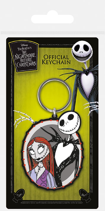 Pyramid - NIGHTMARE BEFORE XMAS - Jack & Sally - Rubber Keychain