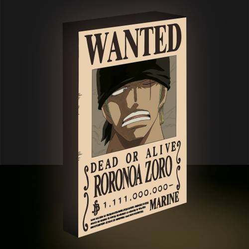 Pyramid - ONE PIECE - Zoro Wanted - Light Canvas 40X30 Cm