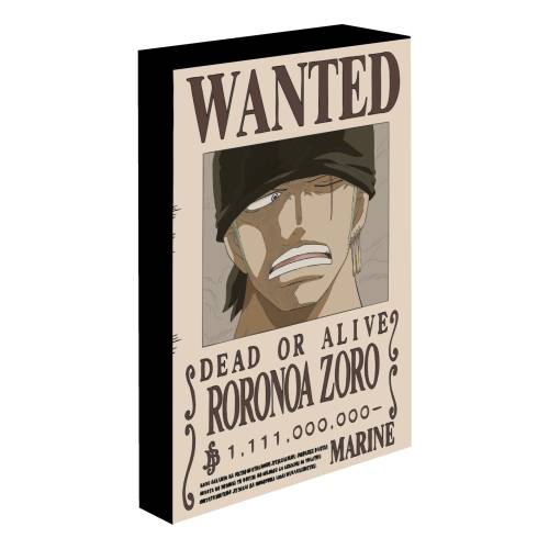 Pyramid - ONE PIECE - Zoro Wanted - Light Canvas 40X30 Cm