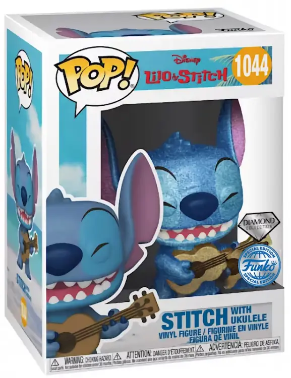 Funko - LILO & STITCH - POP N° 1044 - Stitch with Ukulele (Diamond)