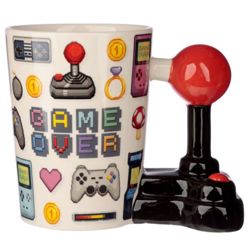 Puckator - GAME OVER - Joystick & Pixels - Mug with 3D Handle13,5oz