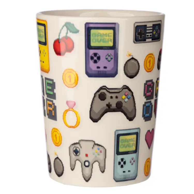 Puckator - GAME OVER - Joystick & Pixels - Mug with 3D Handle13,5oz