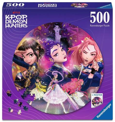 Ravensburger - K-POP DEMON HUNTERS - Puzzle Round 500p
