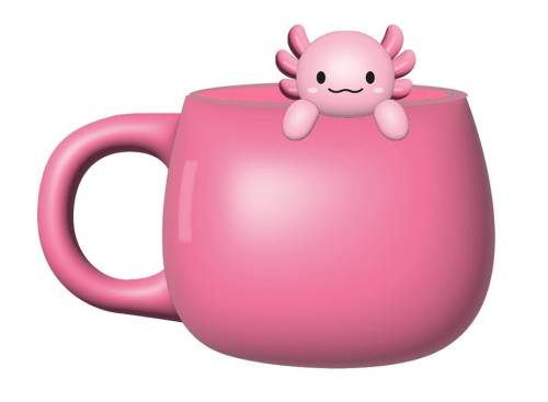 ITotal - KAWAII - Axolutely - Ceramic Mug with Charm