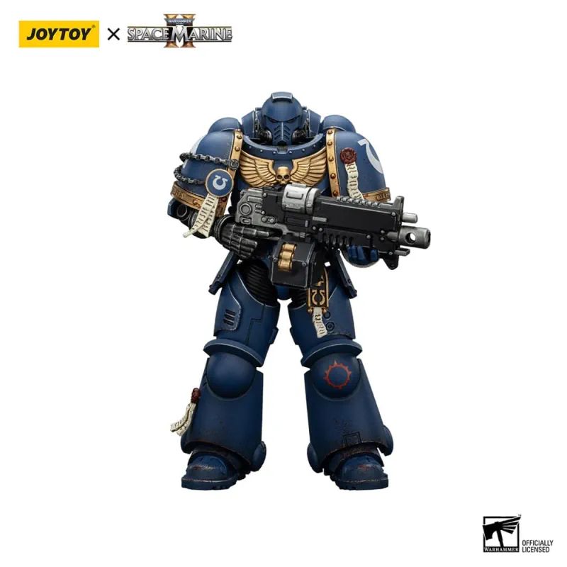 TOYVERSE JOYTOY 1/18 Figura d'azione Warhammer 40,000, Space Marine 2, Ultramarines Brother Chairon Collectors Edition, Articolazioni mobili Modello di Personaggio, 15 anni e più